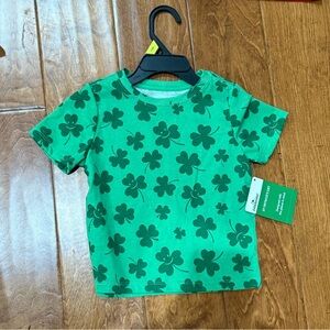 NWT size 3T Green Shamrock Kids T-Shirt